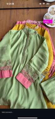 Siddhi Kard Dana Work Mul Chanderi Coord Set