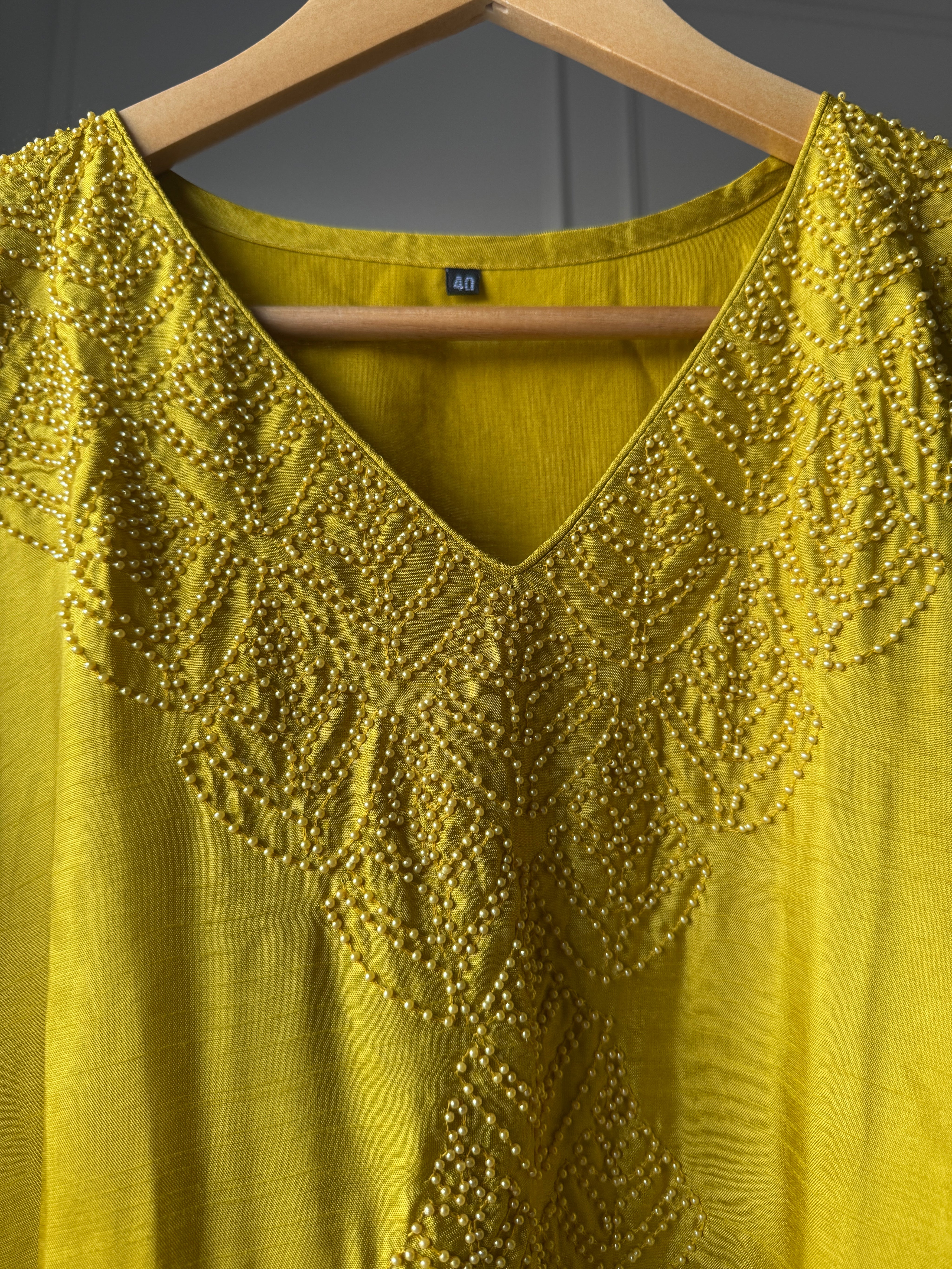 Mansi pearl work dress