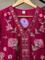 Kusum Cotton Embroided Dress