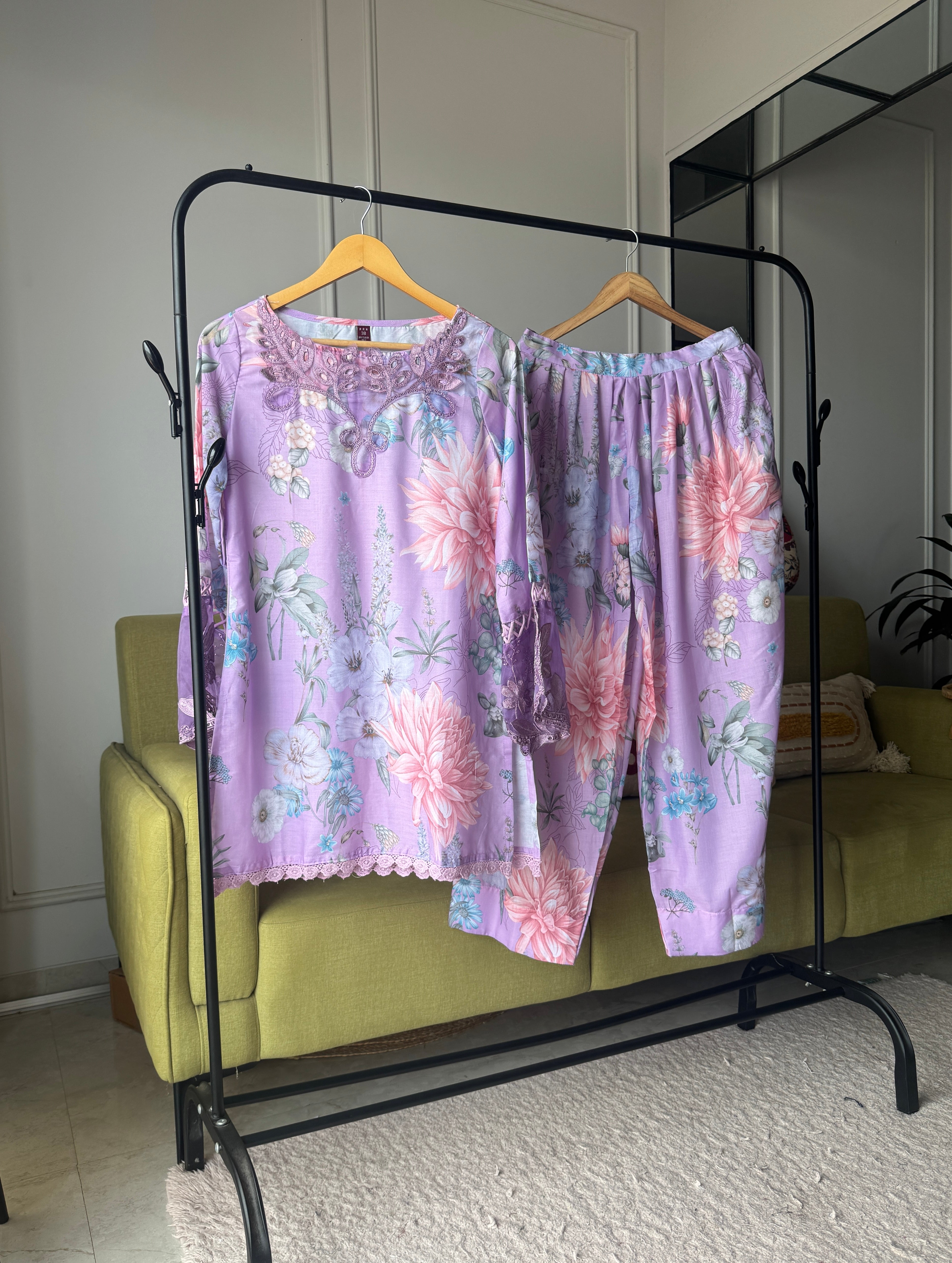 Trupti Print Cut Work Dress