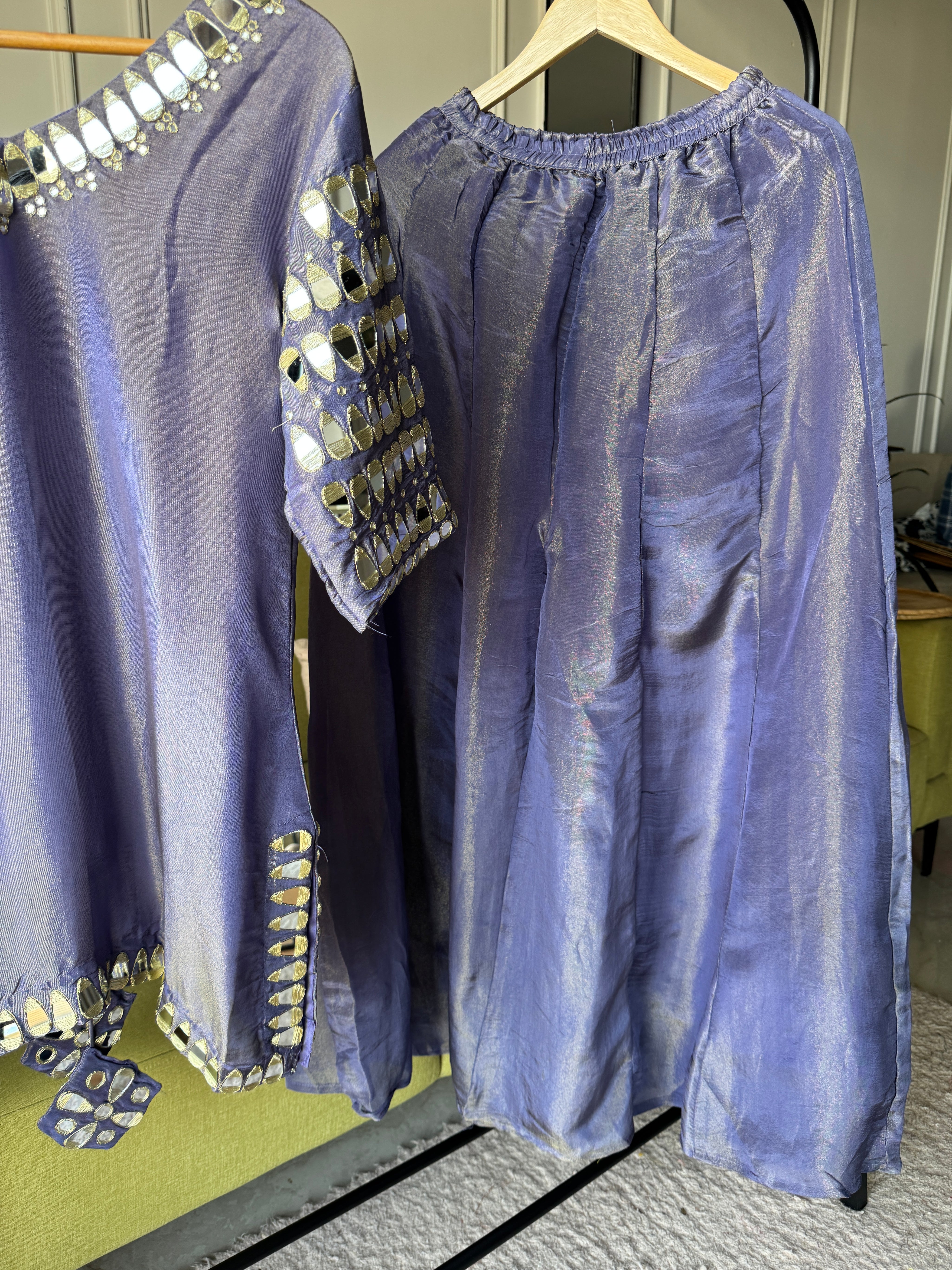 Disha Mirror Work Criss Cross Dress