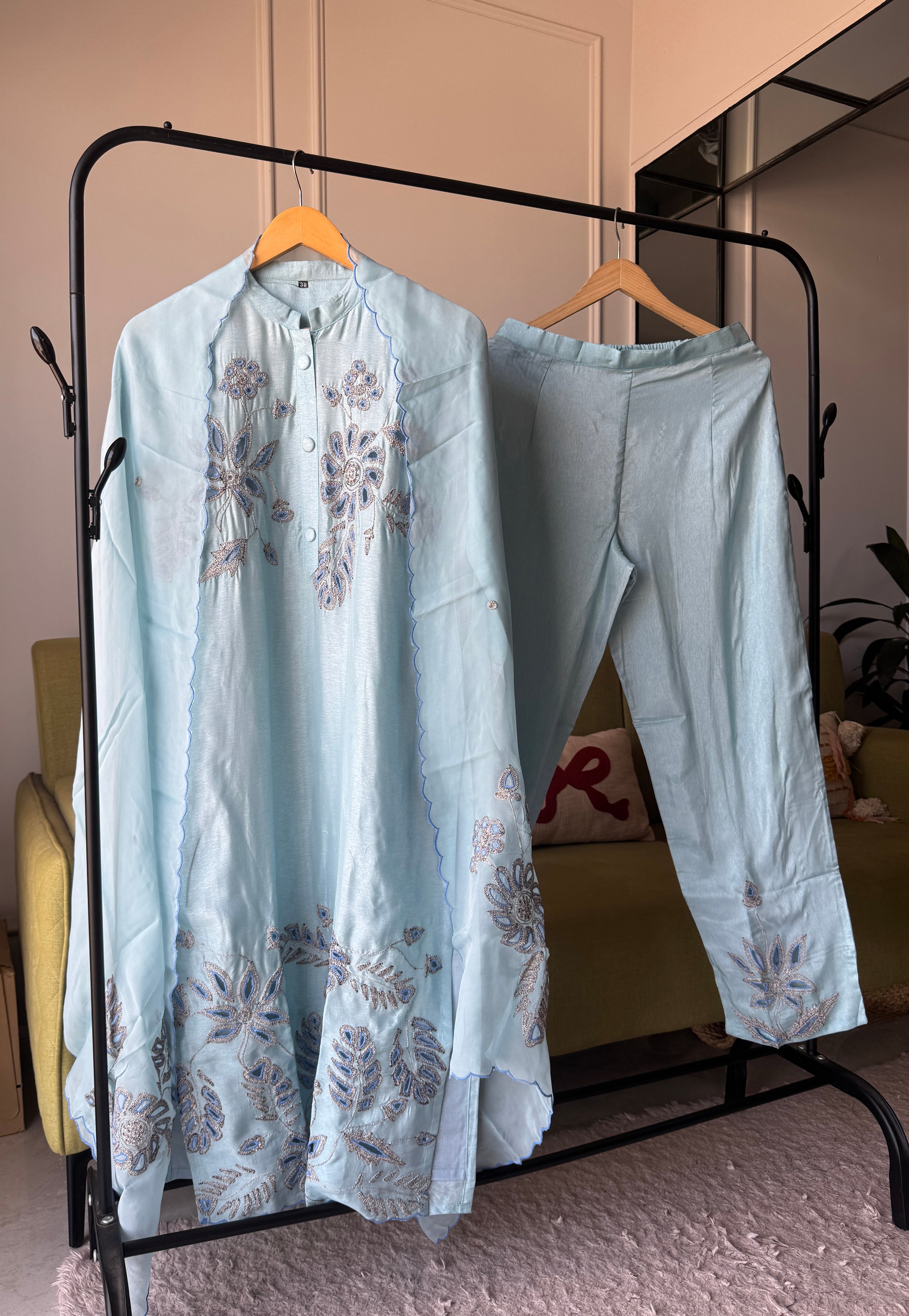 Brinda Embroided Set(Make to Order)