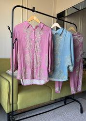 Manvi Handwork Muslin Coord Set