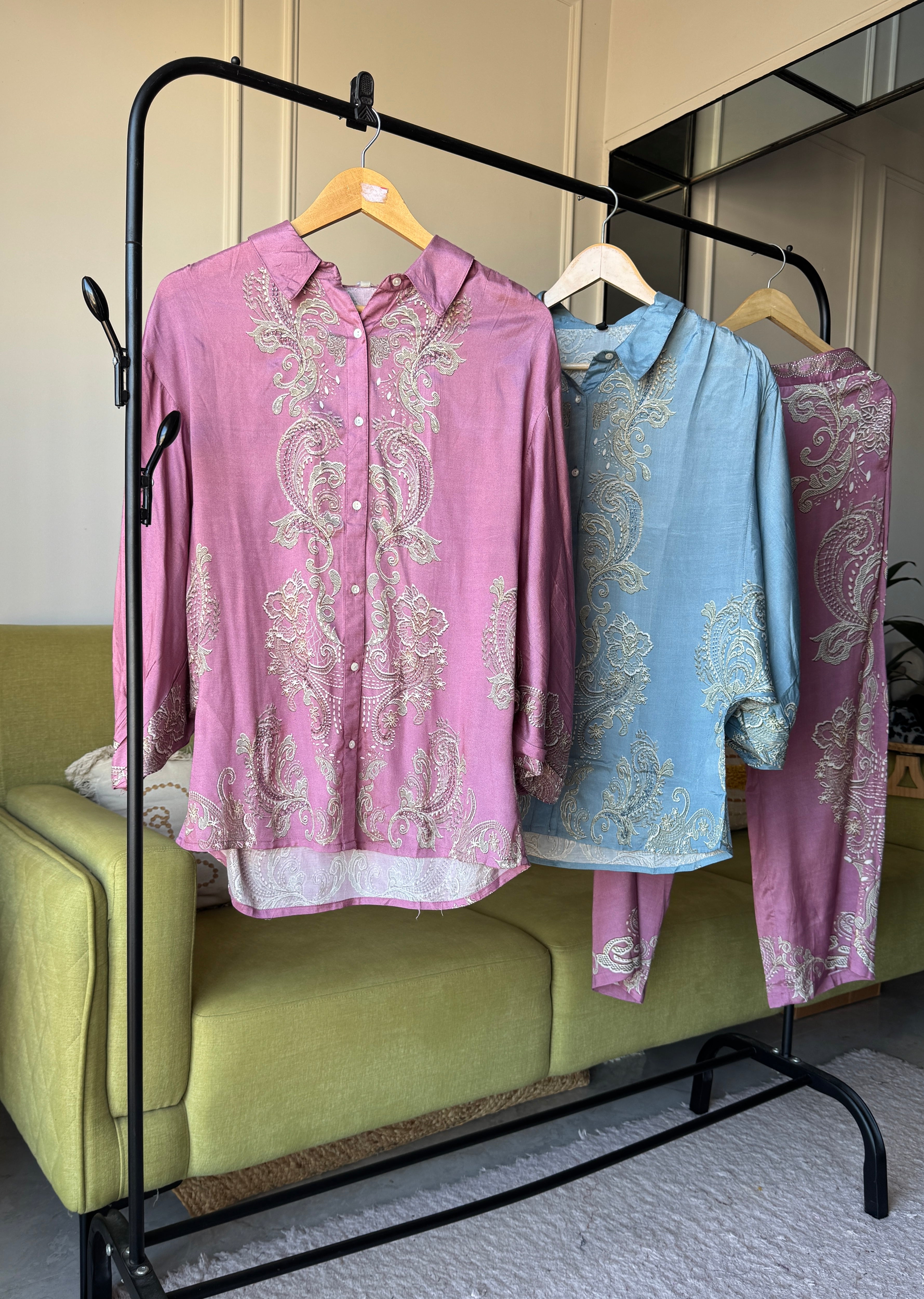 Manvi Handwork Muslin Coord Set