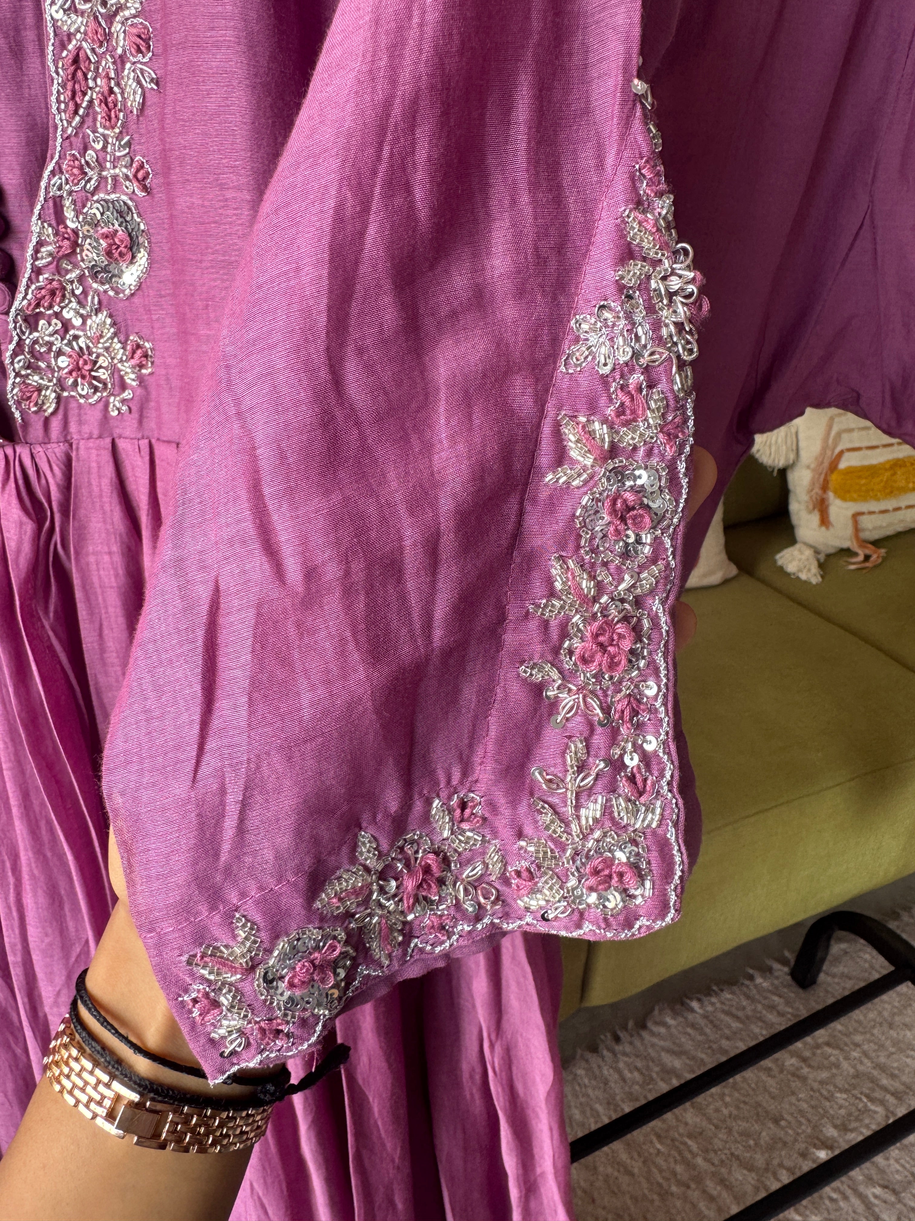 Pralambika Designer neck anarkali dress