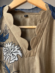 Preeti scalloped neck Set