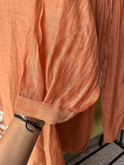 Purvi Embroided Mul Chanderi Dress