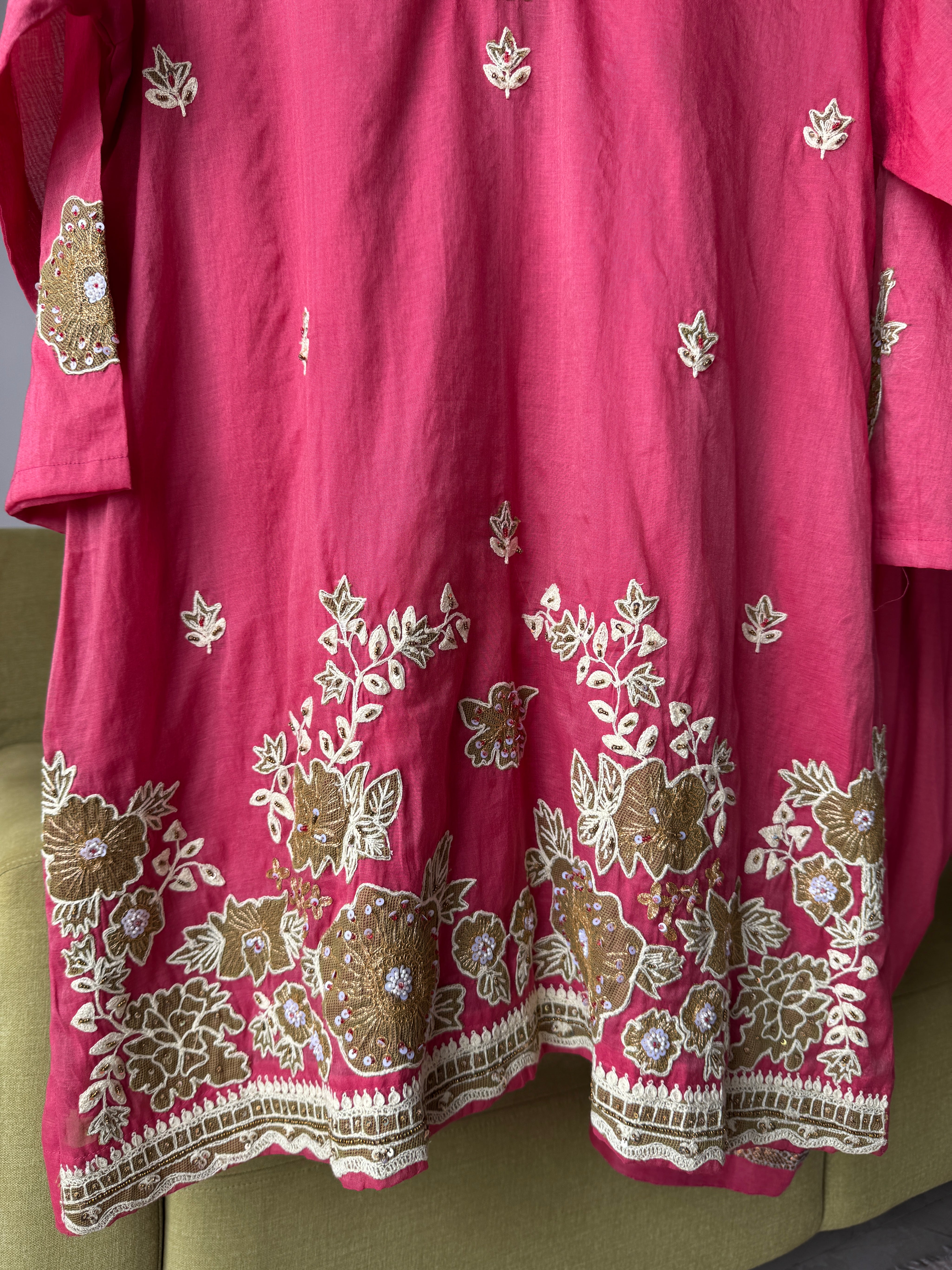 Swati Mul Chanderi Farshi Pants Dress