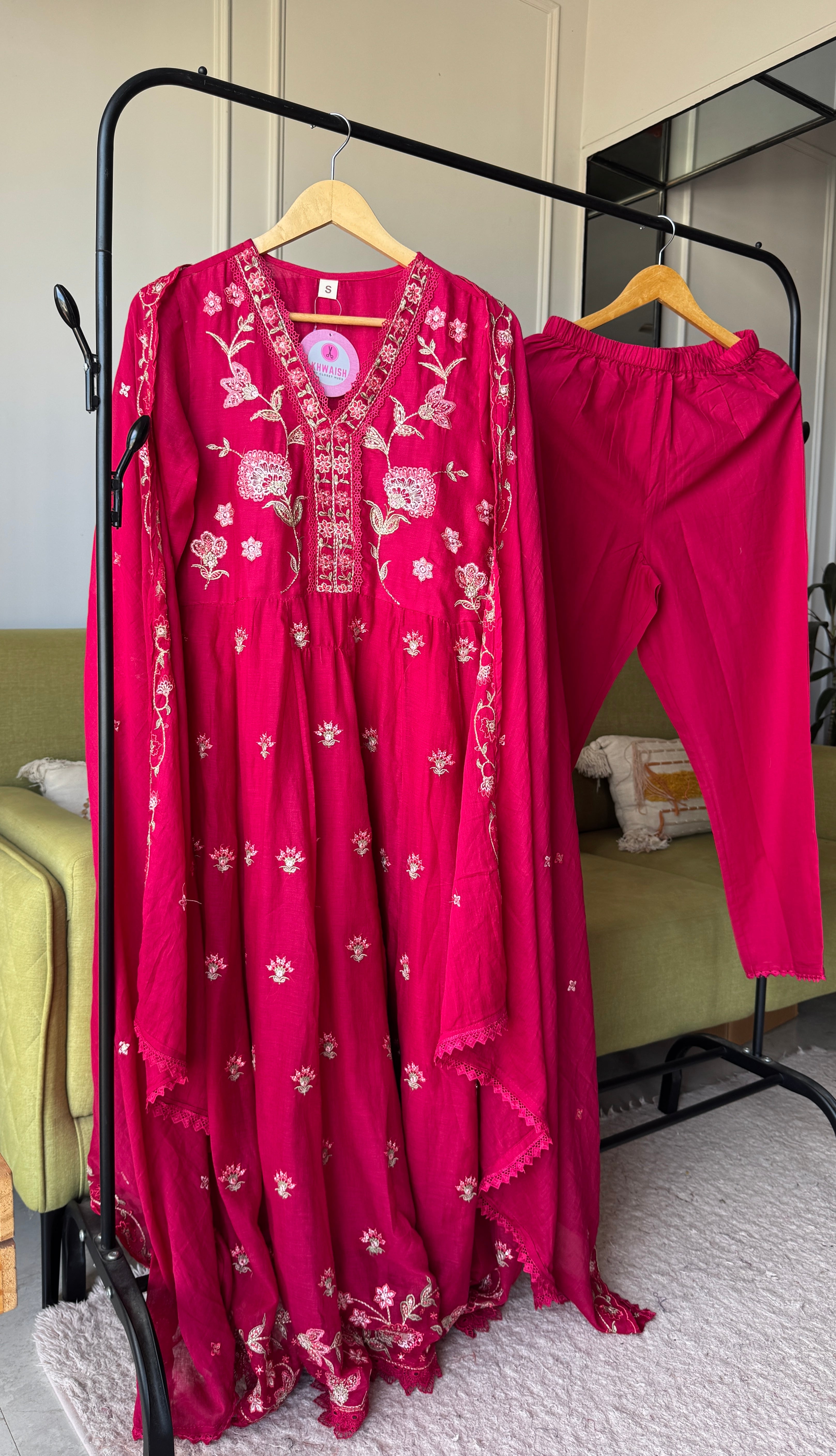 Kusum Cotton Embroided Dress