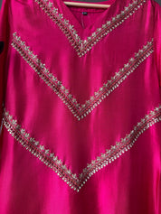 Anshika Dola Silk Handwork Coord Set