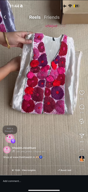 Mihika Pure Tissue Top With Padded Blouse And Plazzo