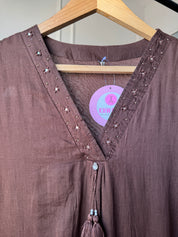 Sushma Embroided Cotton Dress