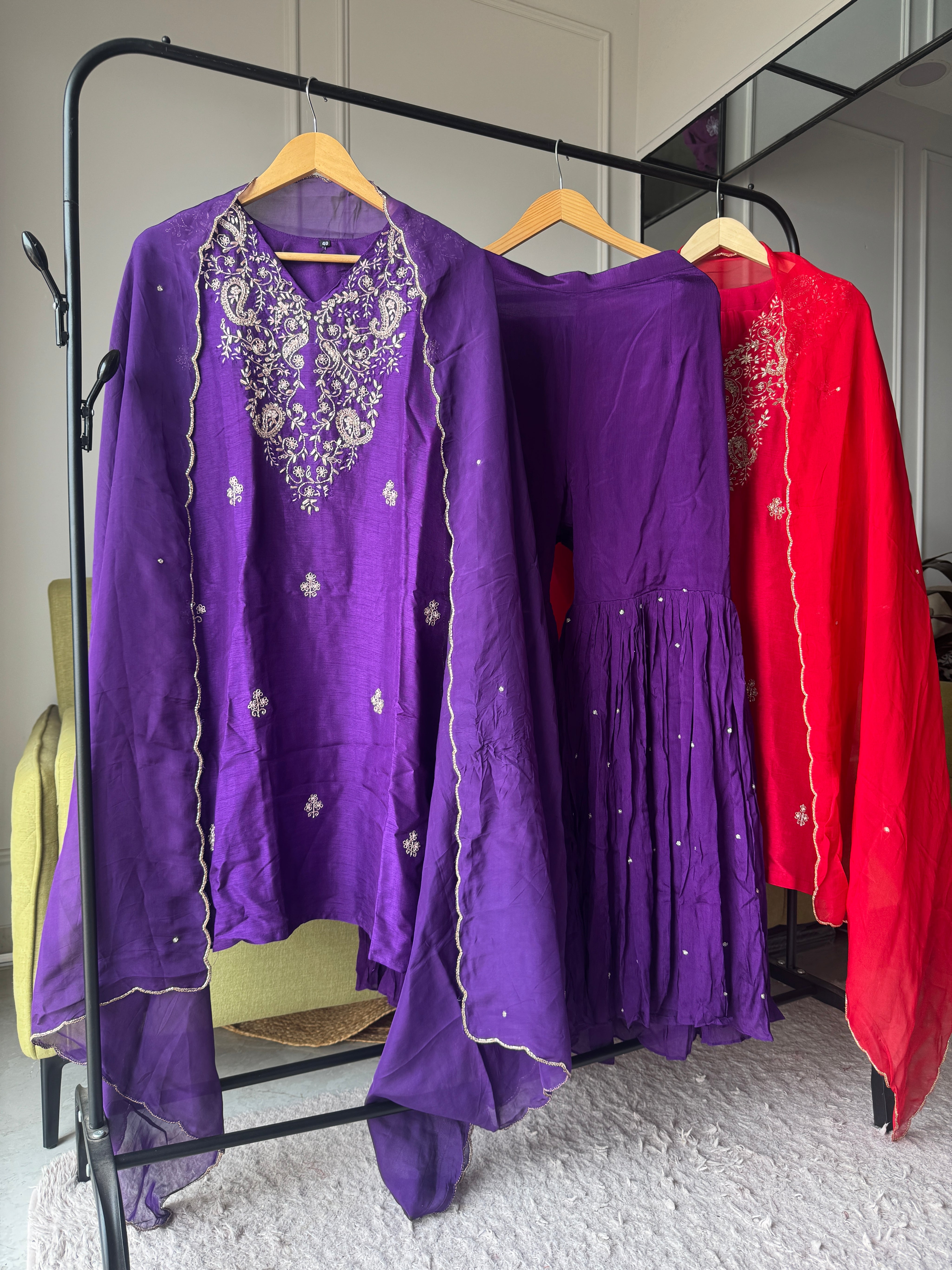 Ruhi Hand Work Sharara Dress(Make To Order)