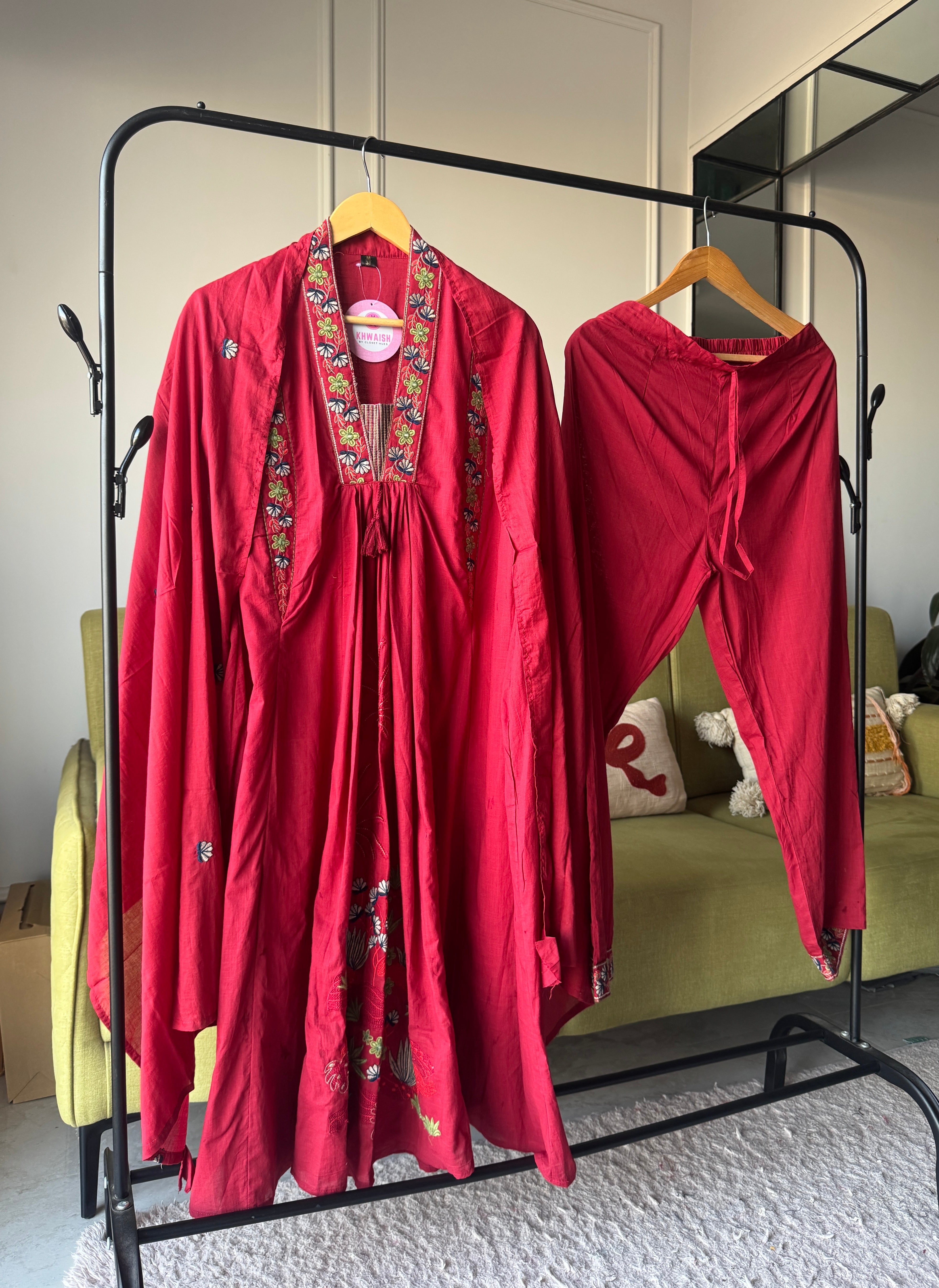 Panel Embroided Aline Dress