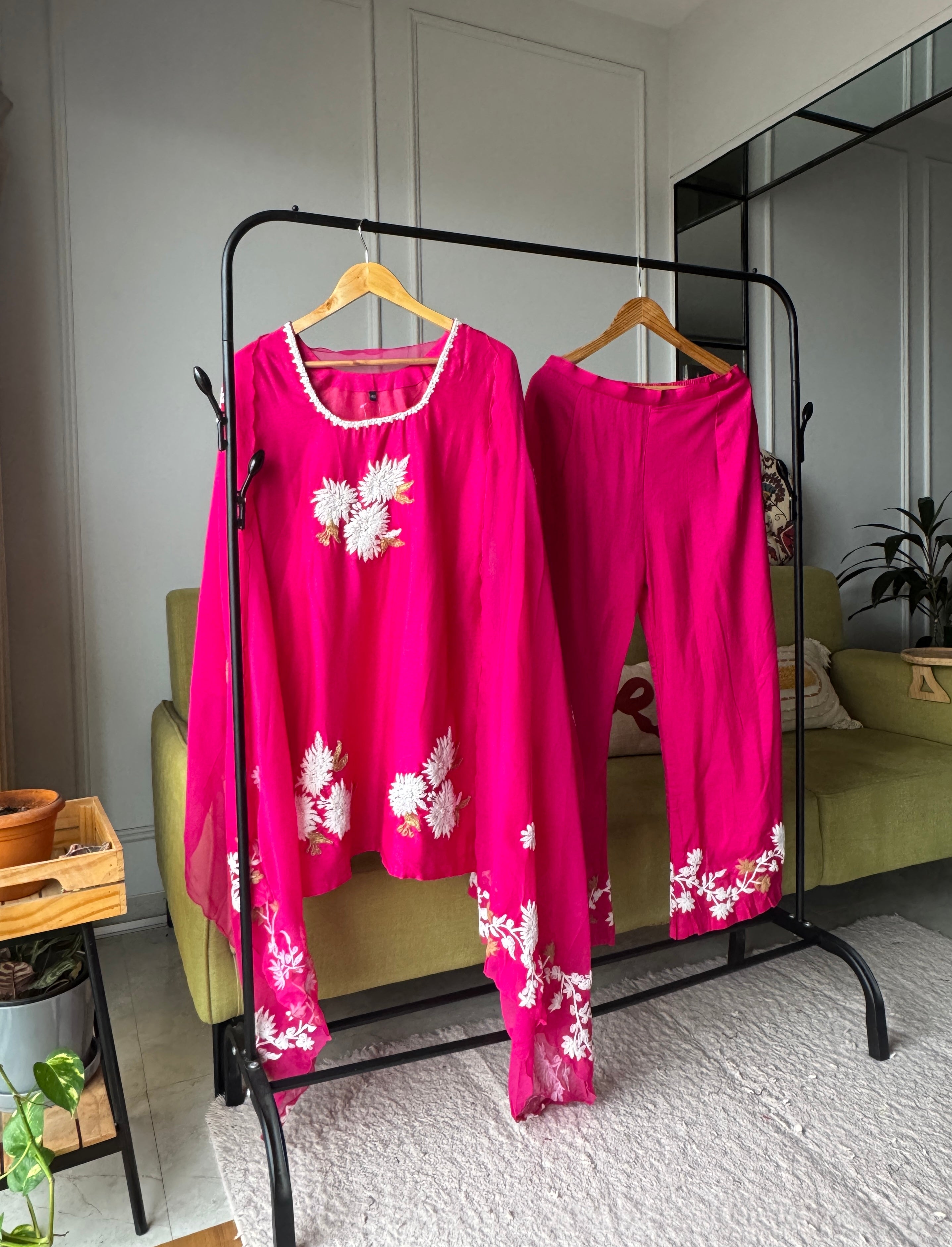 Aaina Short Kurti With Plazzo And Dupatta Dress