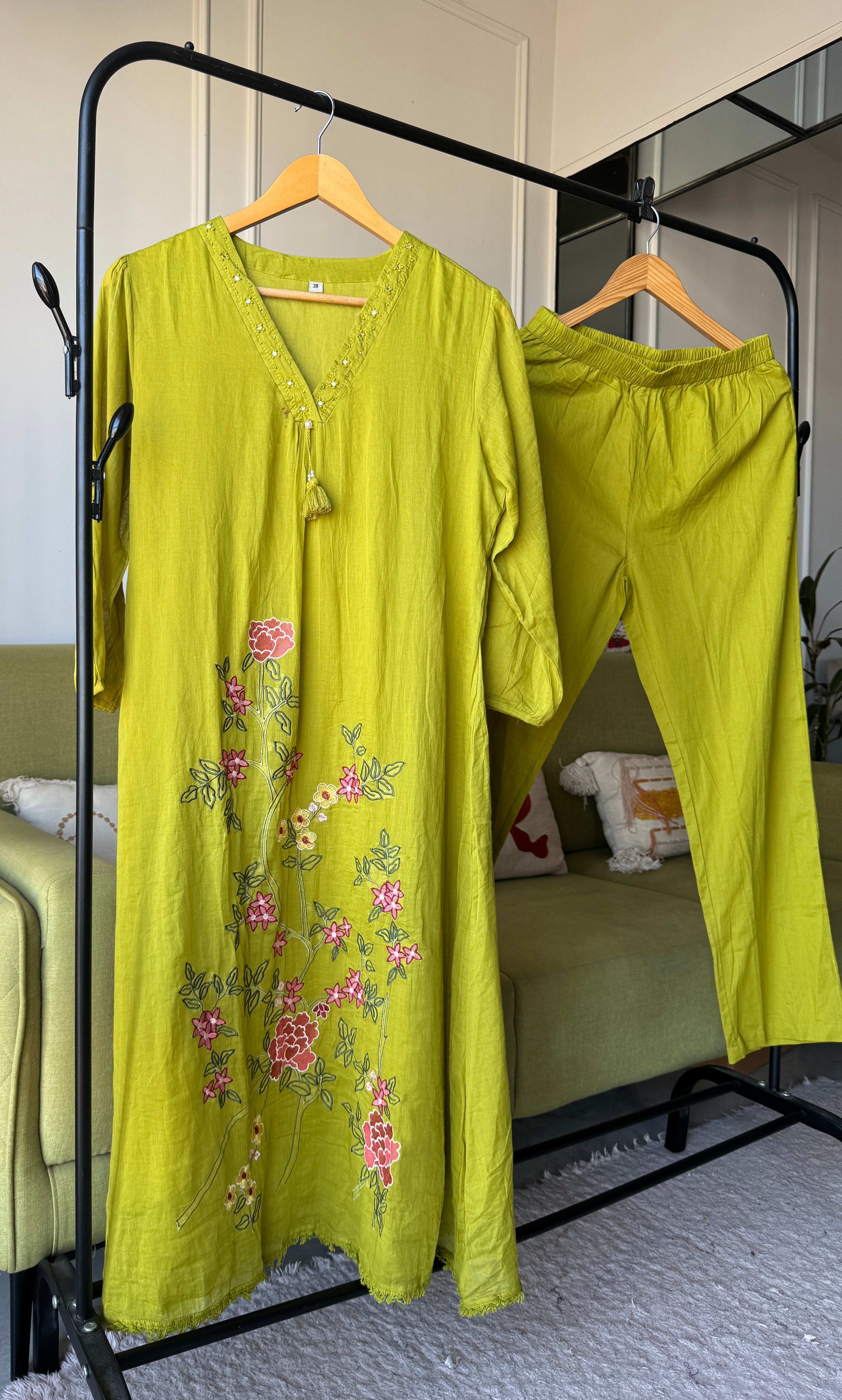 Sushma Embroided Cotton Dress