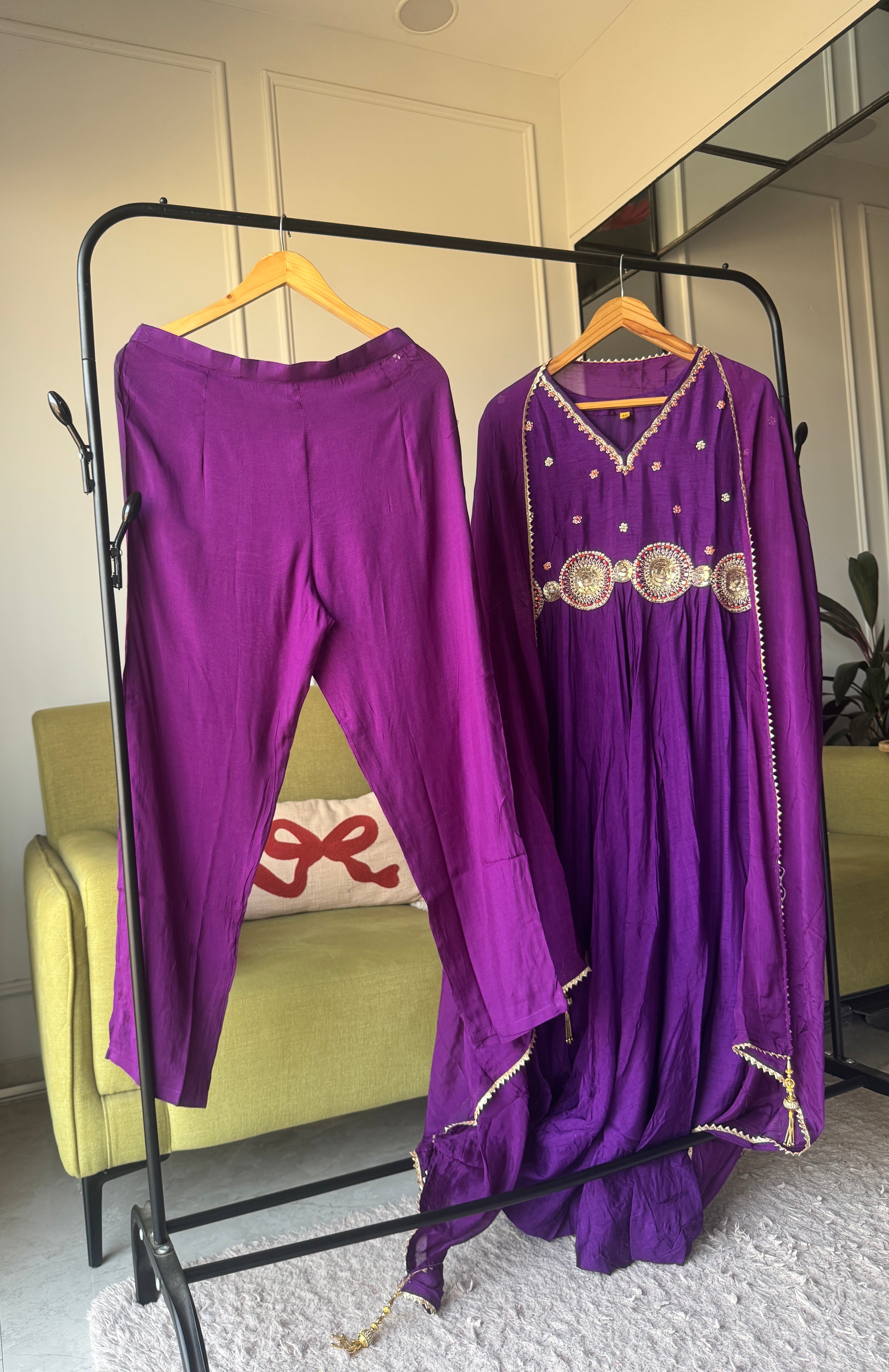 Rupali v neck anarkali dress