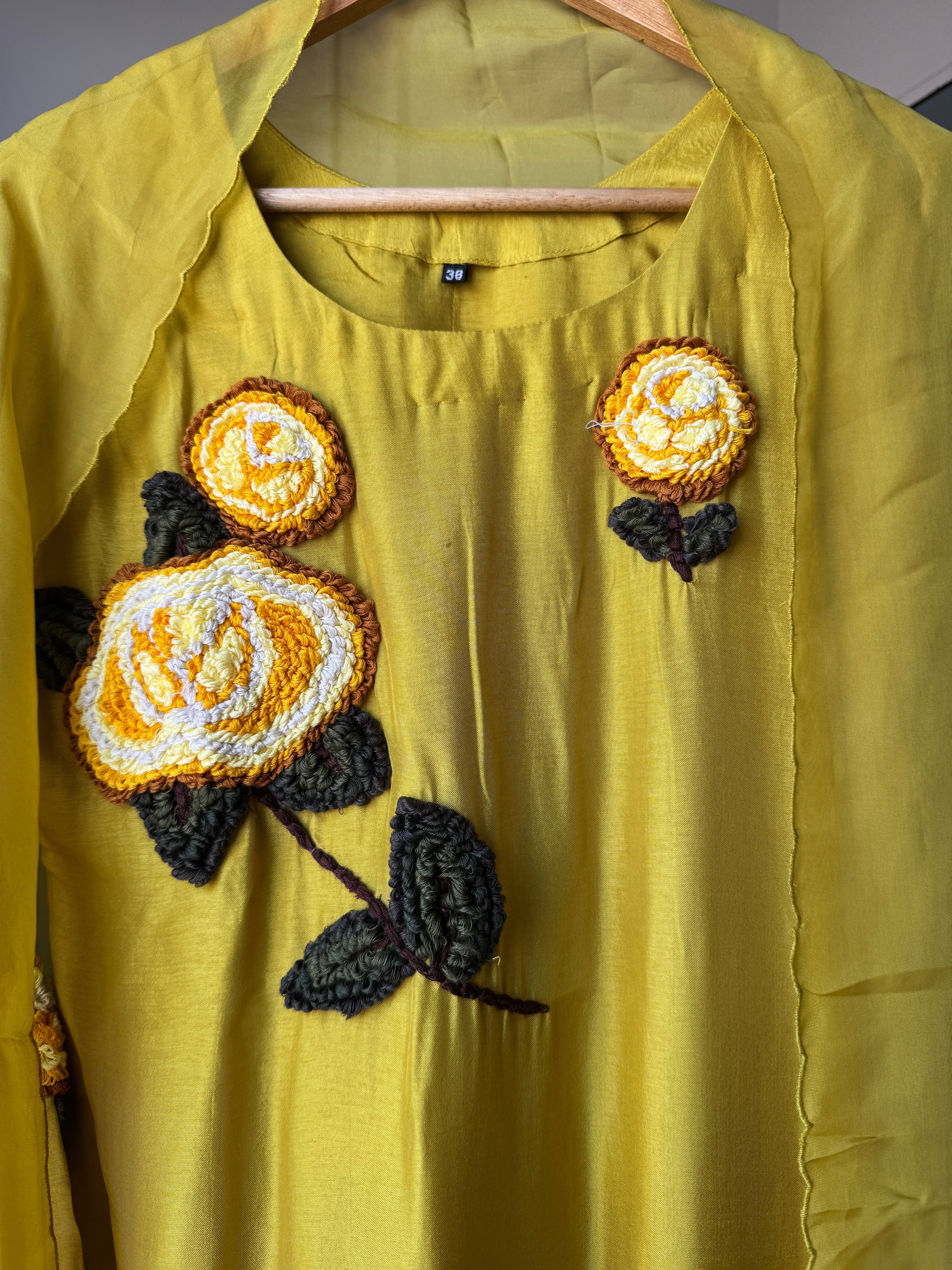 Palak Thread Embroided Set