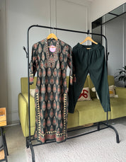 Jasmine cotton straight cut dress