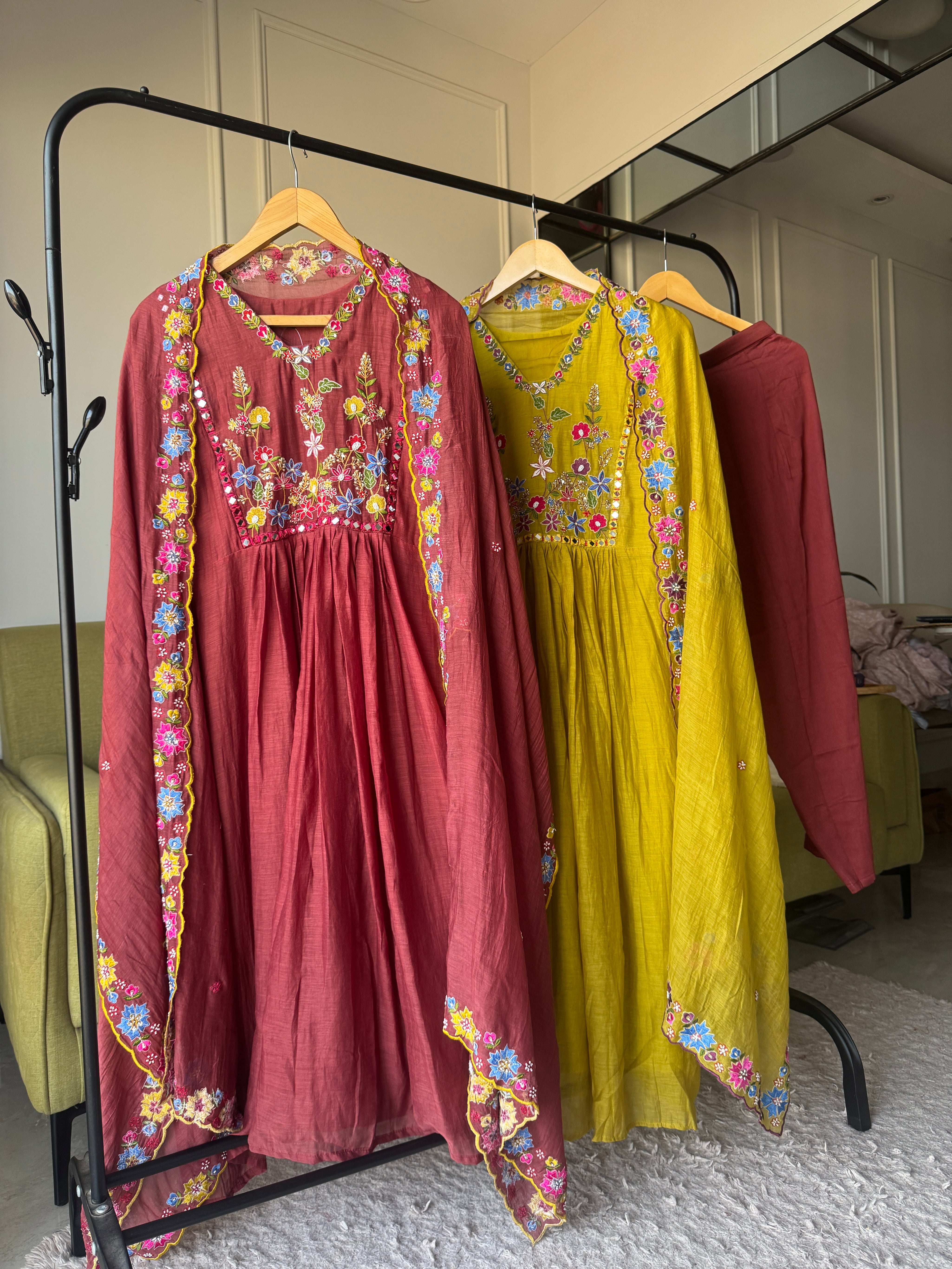 Nirma Colourful Embroided Dress