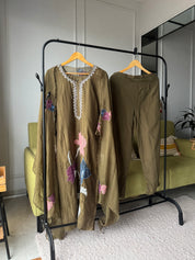 Megha Mul Chanderi Embroided Dress(Make to Order 12 days)