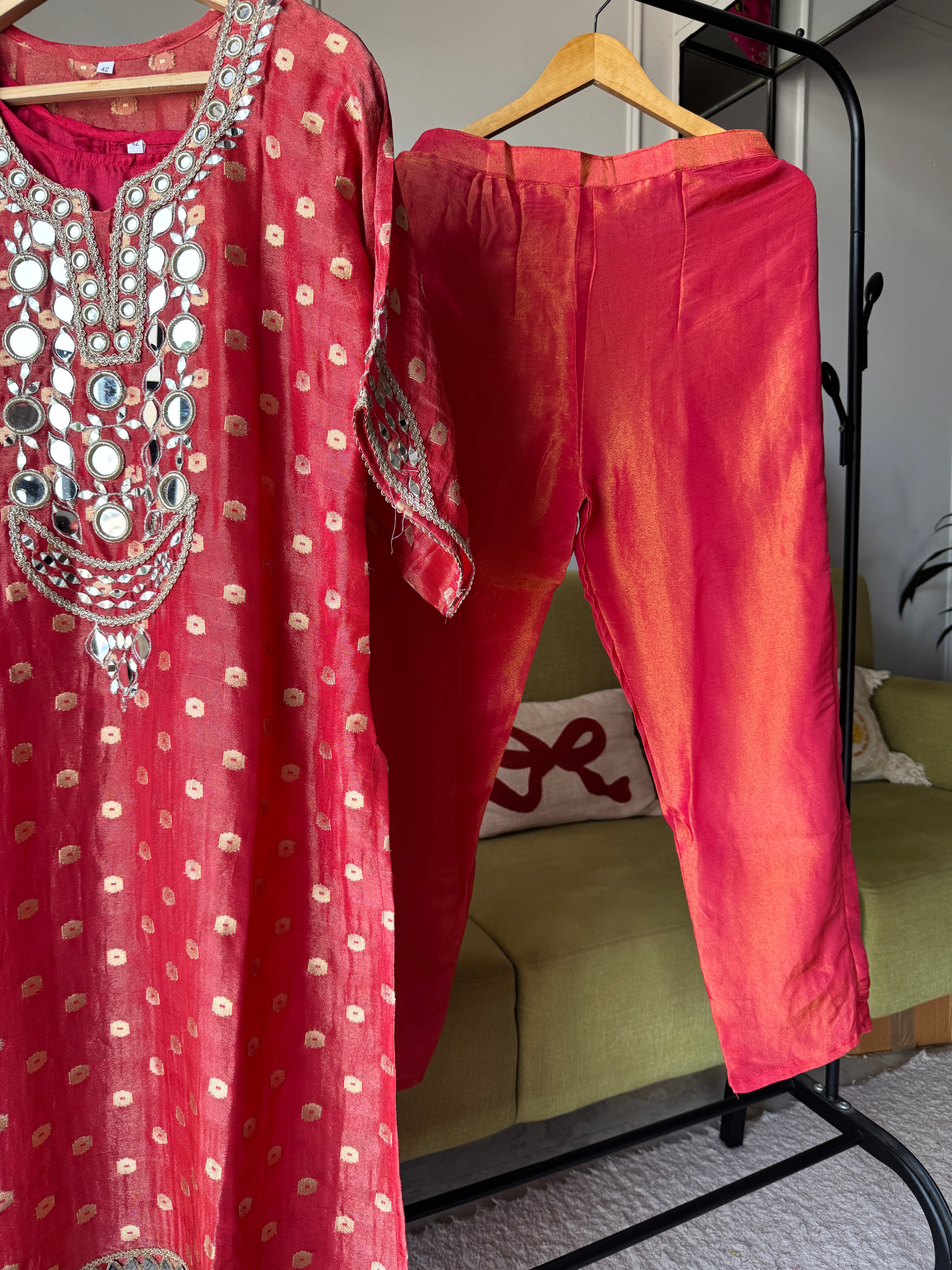 Diksha Mirror Work Coord Set