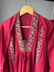 Panel Embroided Aline Dress