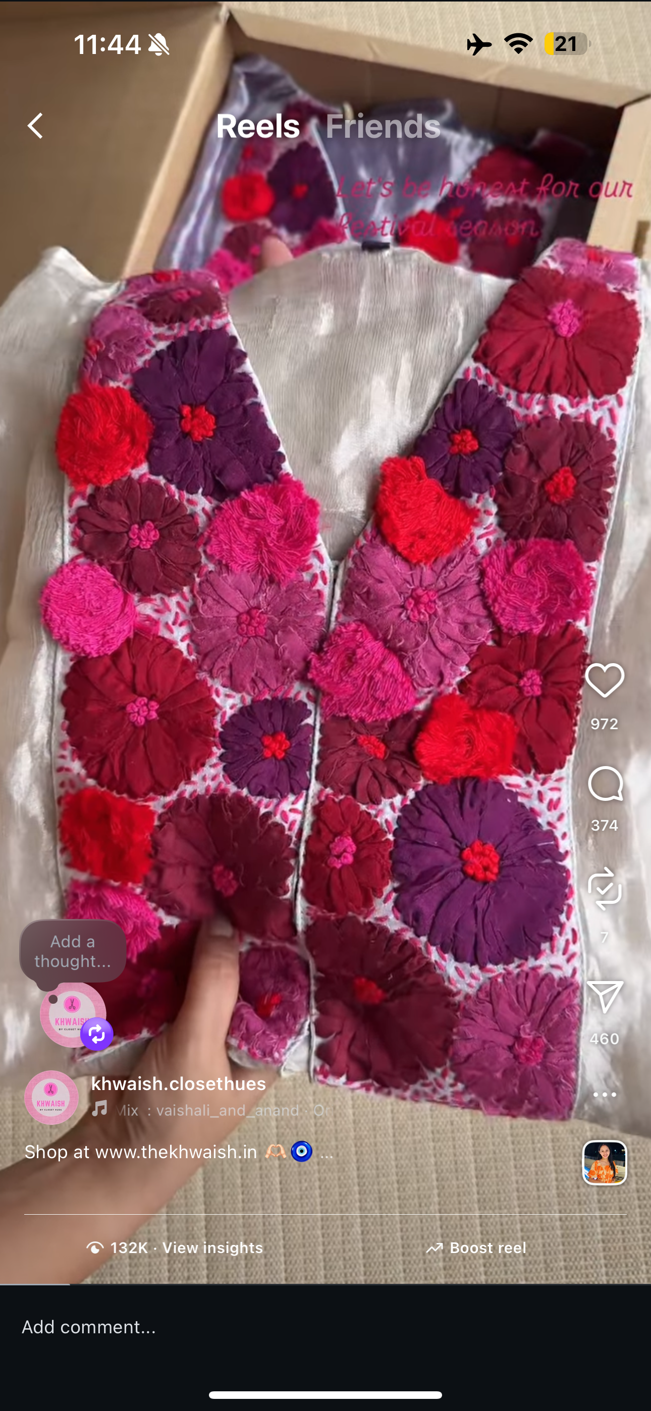 Mihika Pure Tissue Top With Padded Blouse And Plazzo