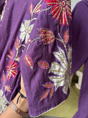 Bhavana Mul Chanderi Patchwork Dress