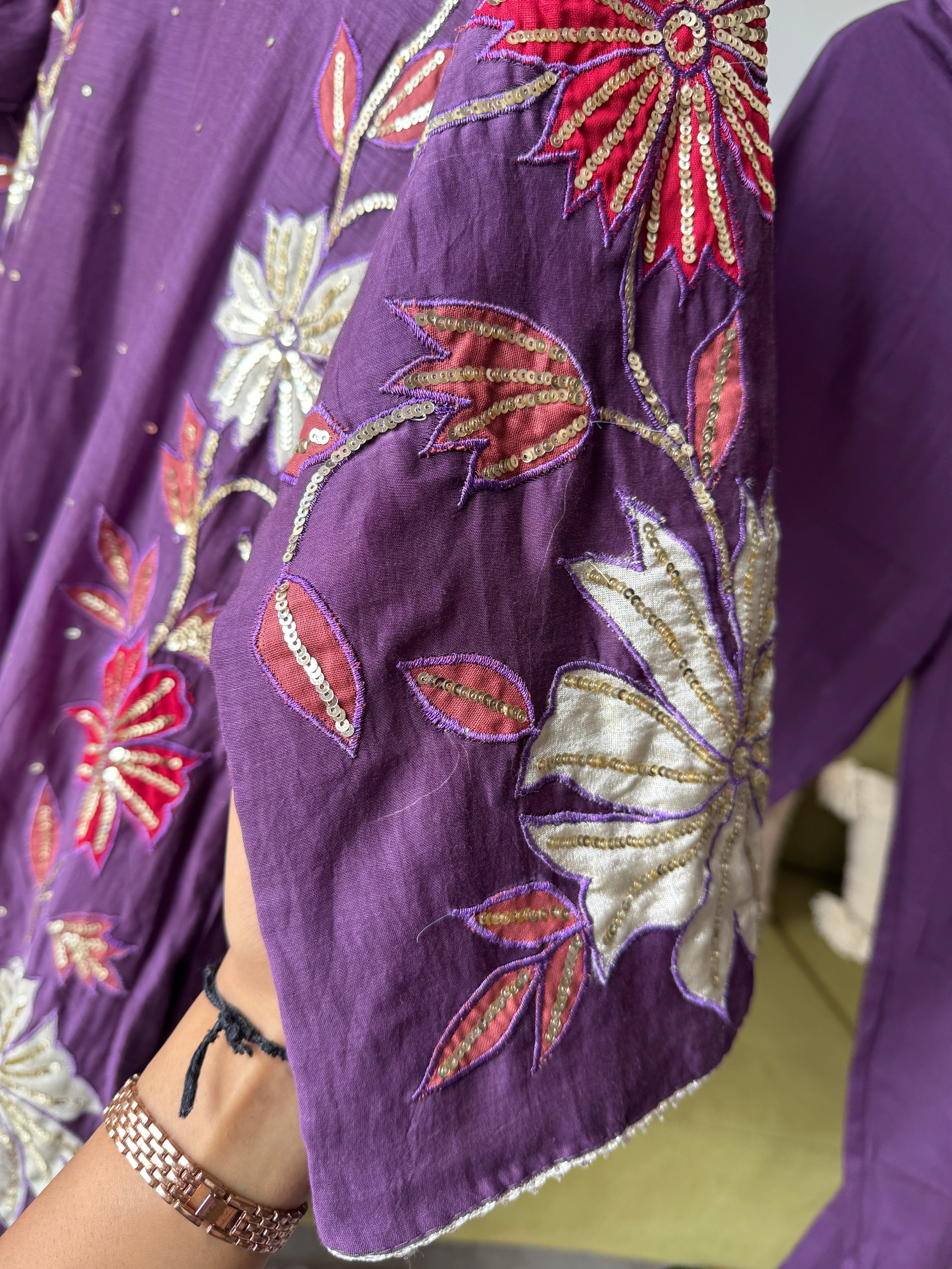 Bhavana Mul Chanderi Patchwork Dress