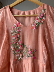 Kaveri Mul Chanderi Handwork Set(Make to Order 10 days)