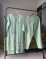 Aarvi Embroided Set(Make to Order)