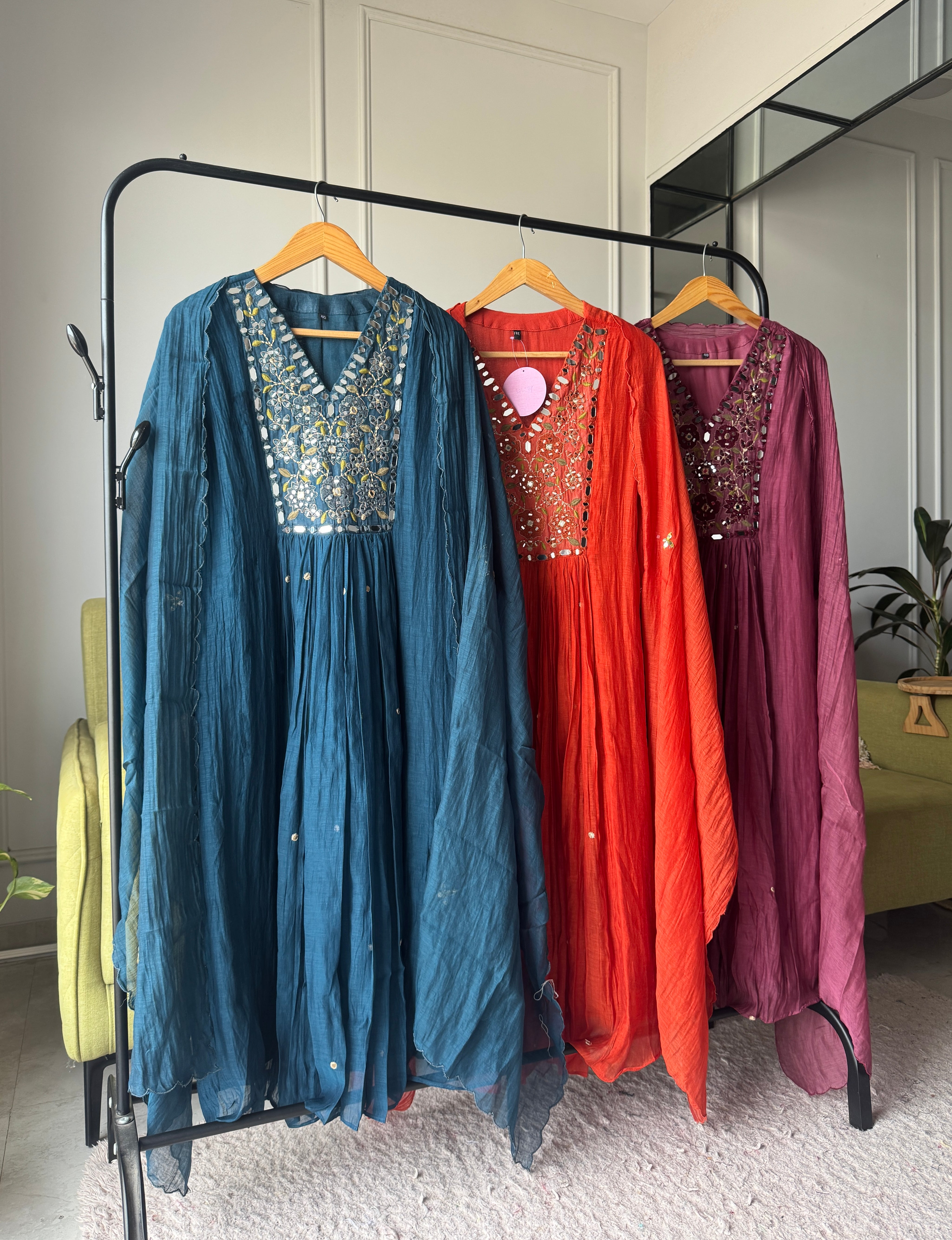 Yashoda Mirror Embroided Dress