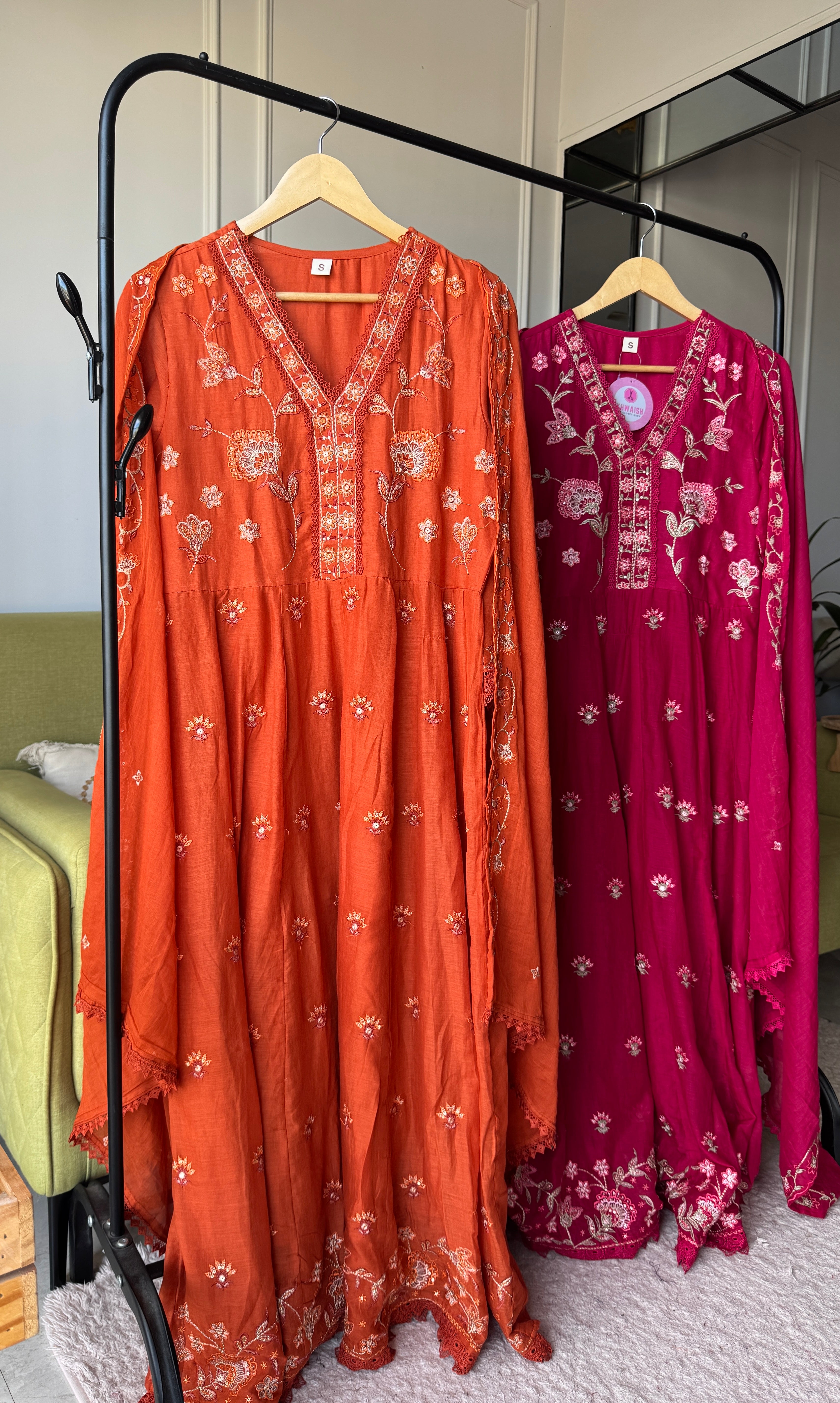 Kusum Cotton Embroided Dress