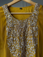 Veera glazed pure crepe silk dress