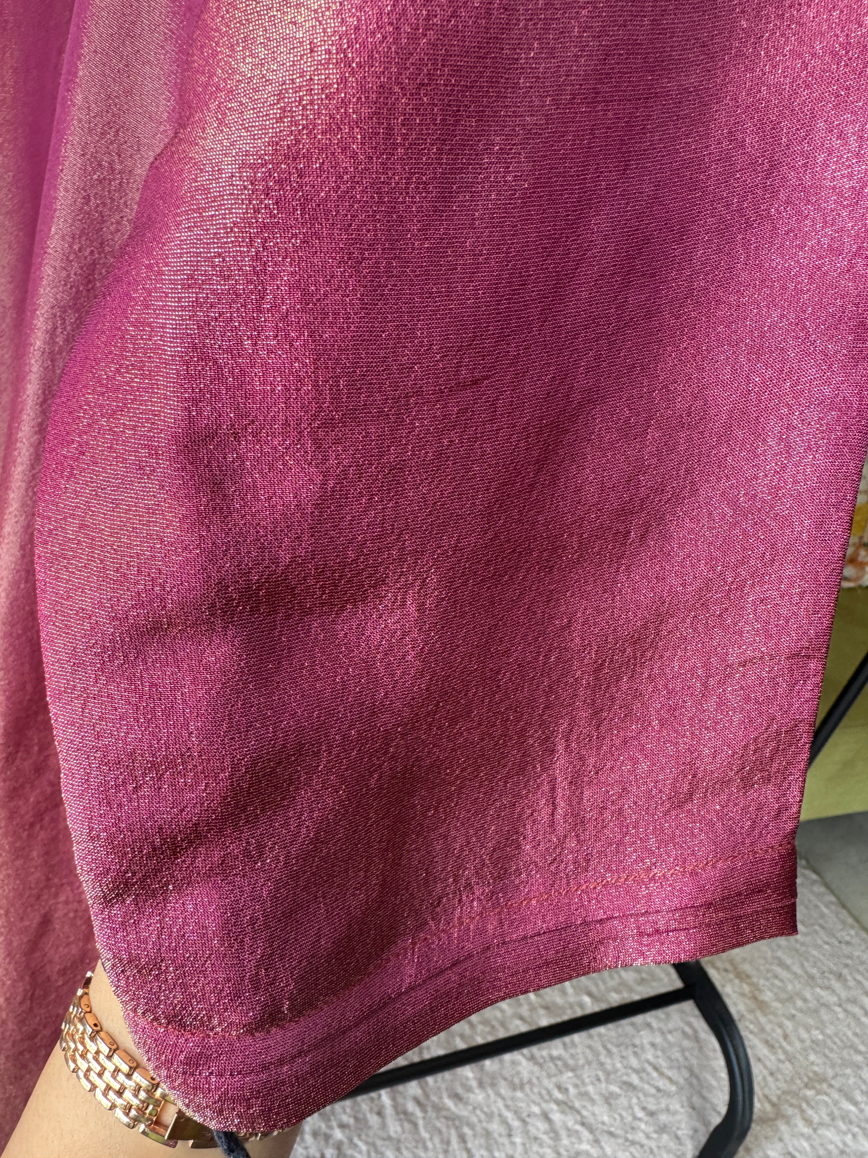 Sita Shimmer Tissue Handwork Dress