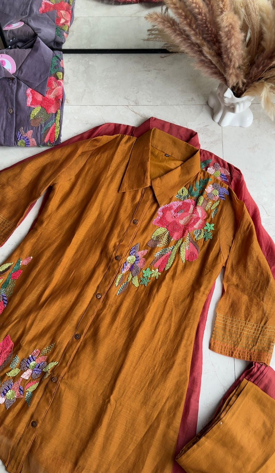 Tara Mul Chanderi Coord Set