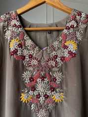 Veera glazed silk dress