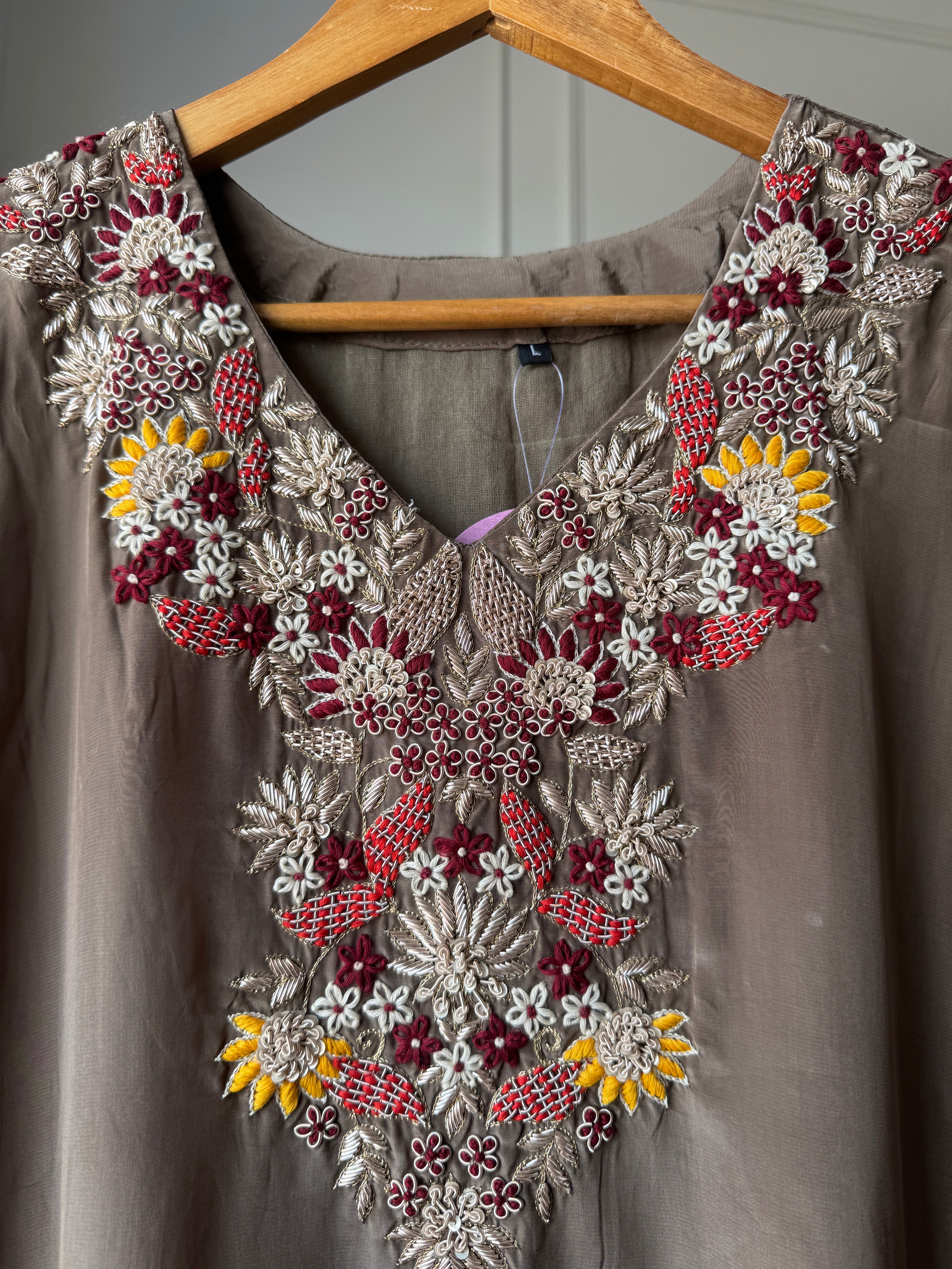 Veera glazed silk dress