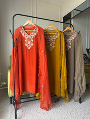 Veera glazed silk dress