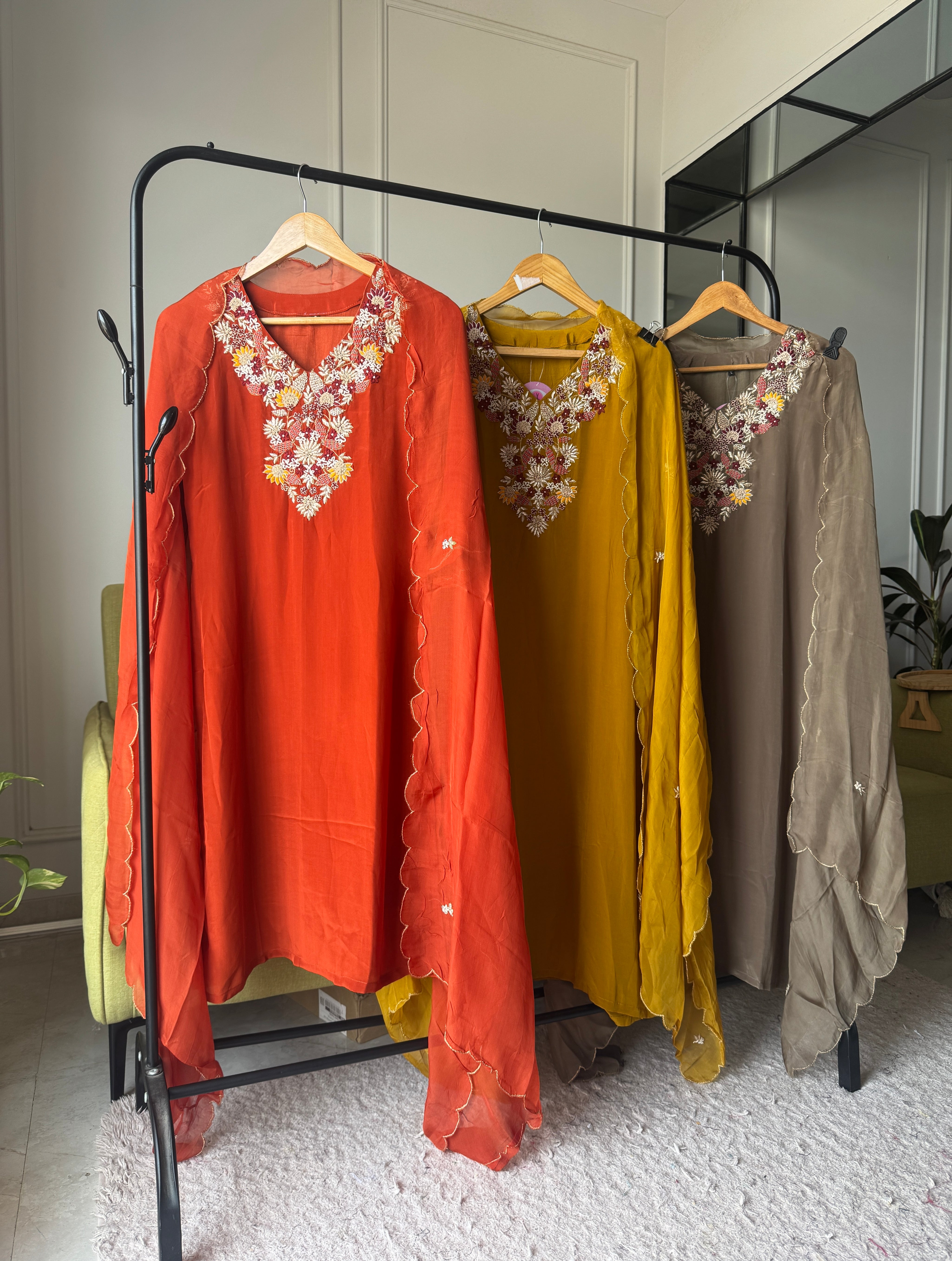 Veera glazed silk dress