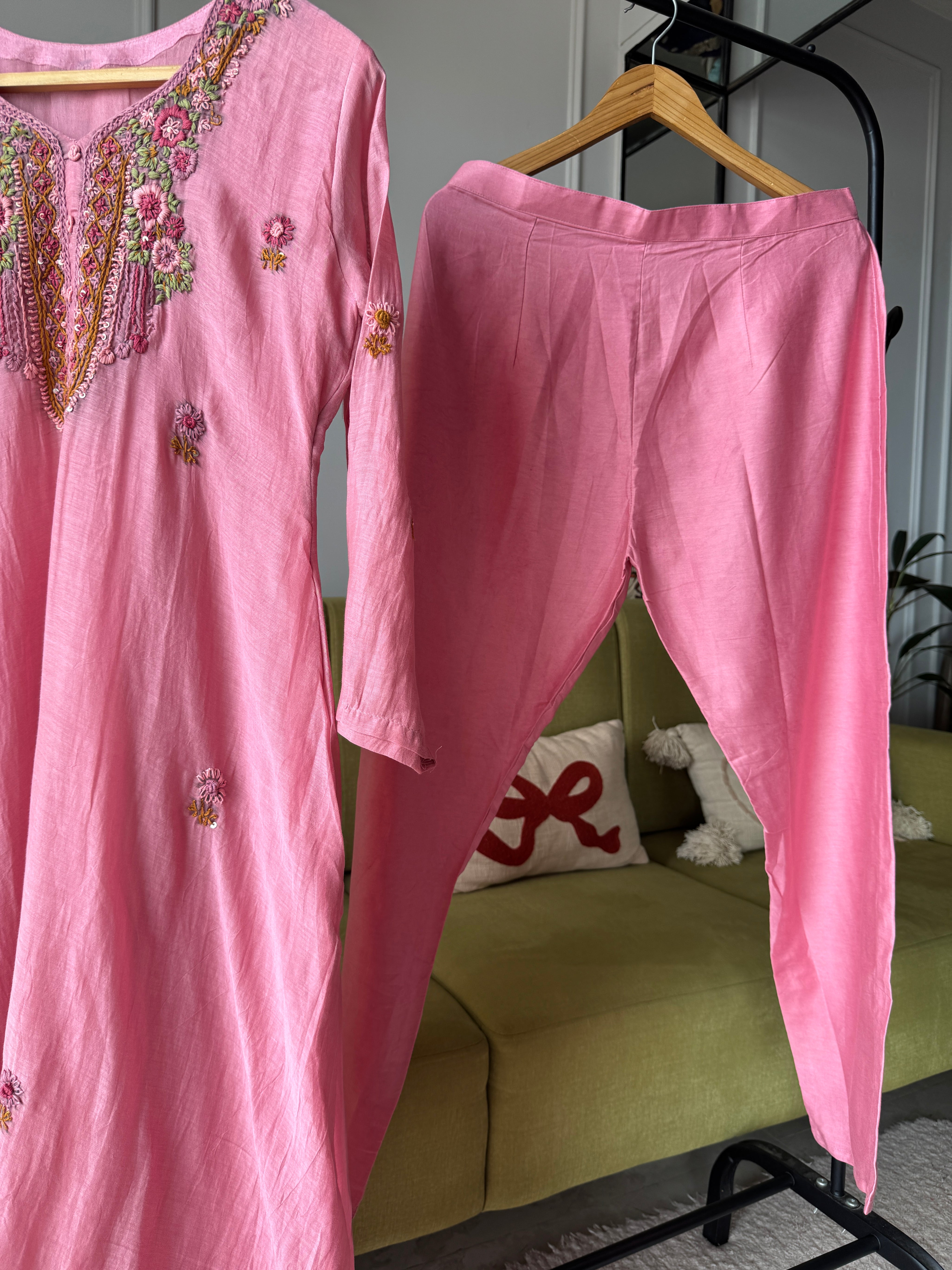 Shilpa Embroided Mul Chanderi Dress