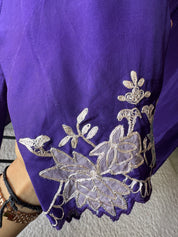 Apurva Silk Scalloped Leather Work Dress