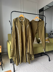 Smital Embroided Side Cut Dress