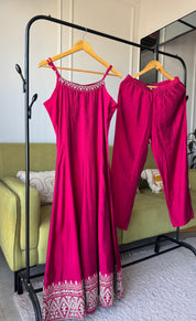 Tulsi Handwork Muslin Dress