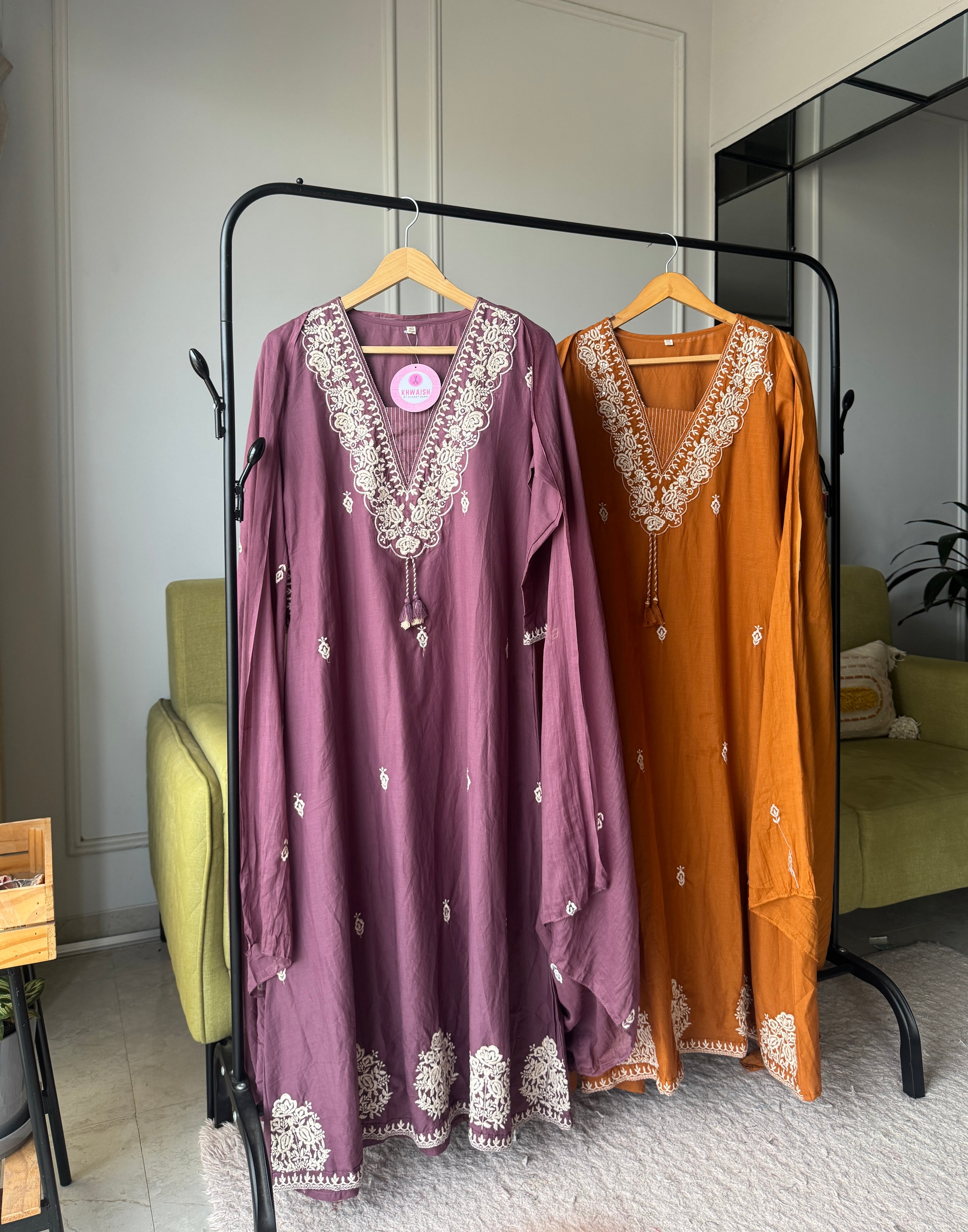 Kimaya Embroided Cotton Dress