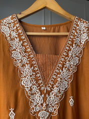 Kimaya Embroided Cotton Dress