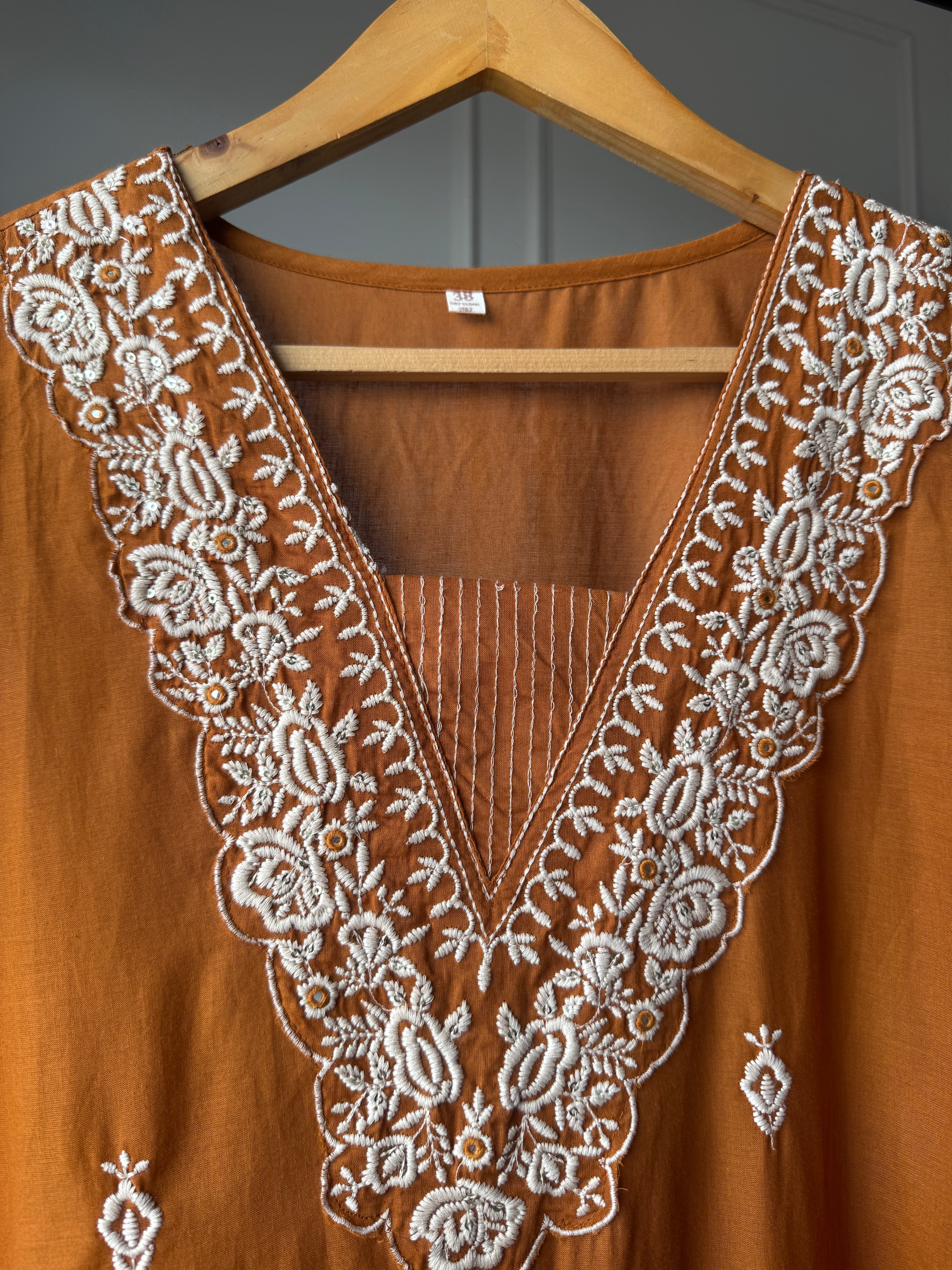 Kimaya Embroided Cotton Dress