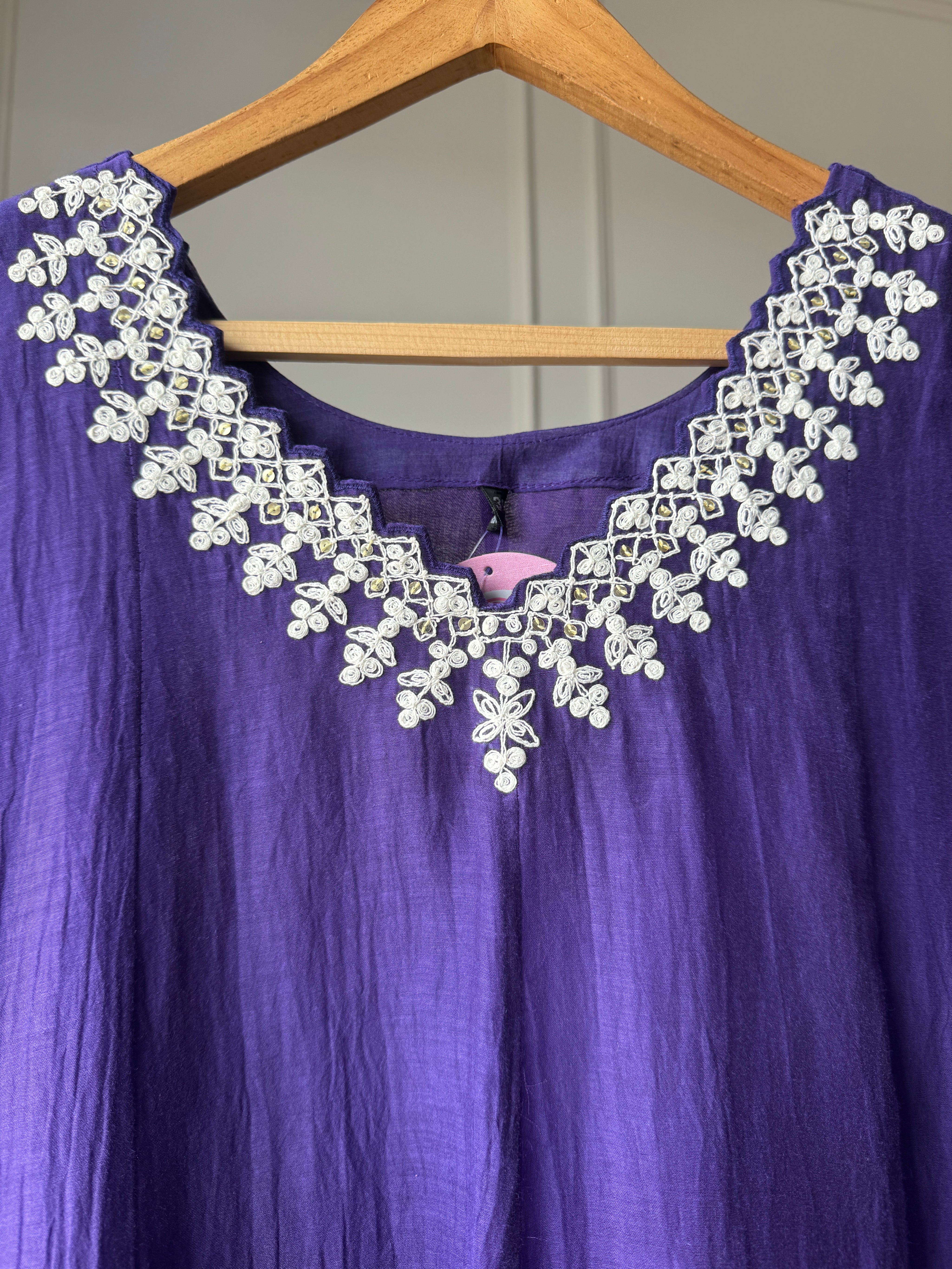 Pooja Mul Chanderi Embroidery (Make to Order)