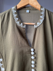 Smital Embroided Side Cut Dress